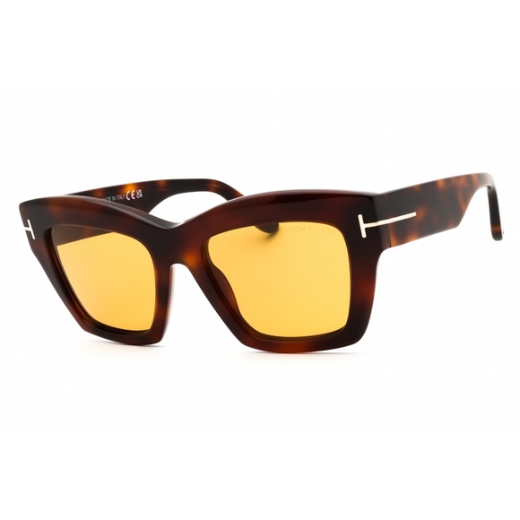 Tom Ford FT1191 Sunglasses Blonde Havana Acetate Cat-Eye